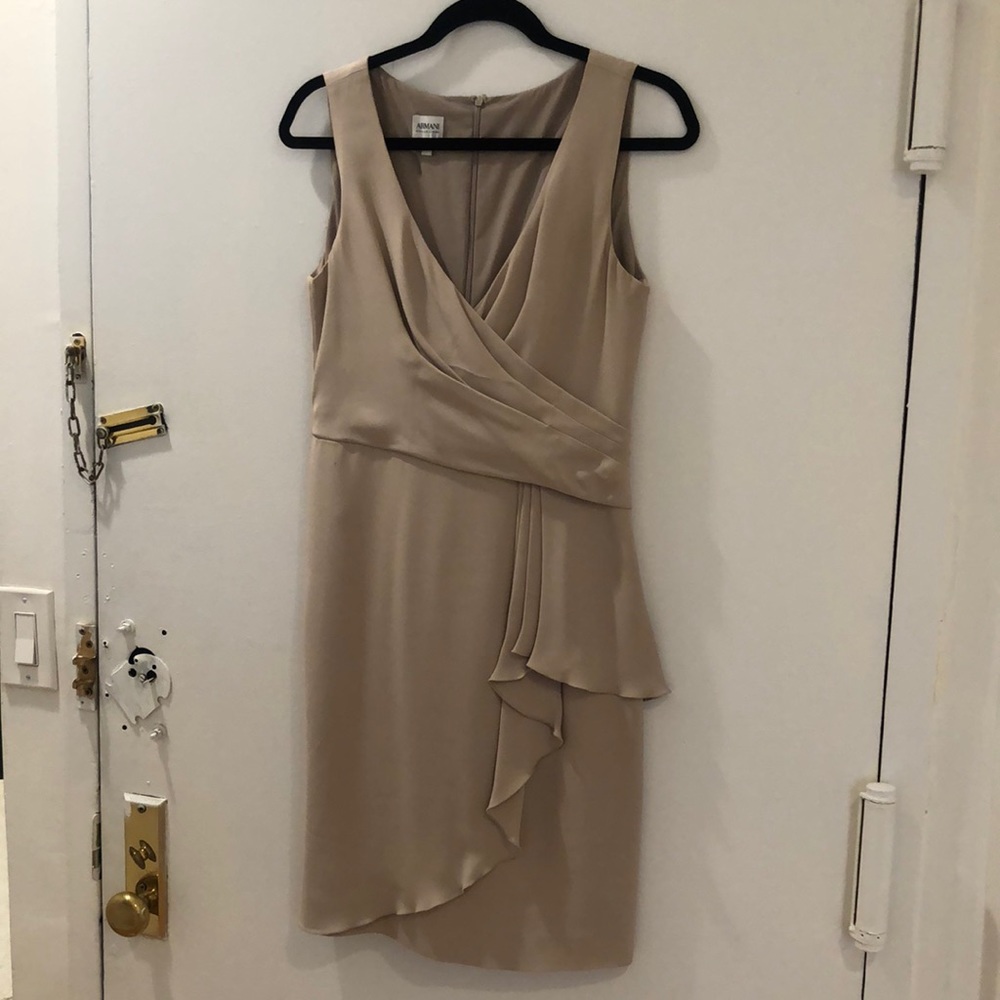 Armani Collezioni Blush Pink Cocktail Dress